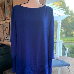 Tahari royal blue dress